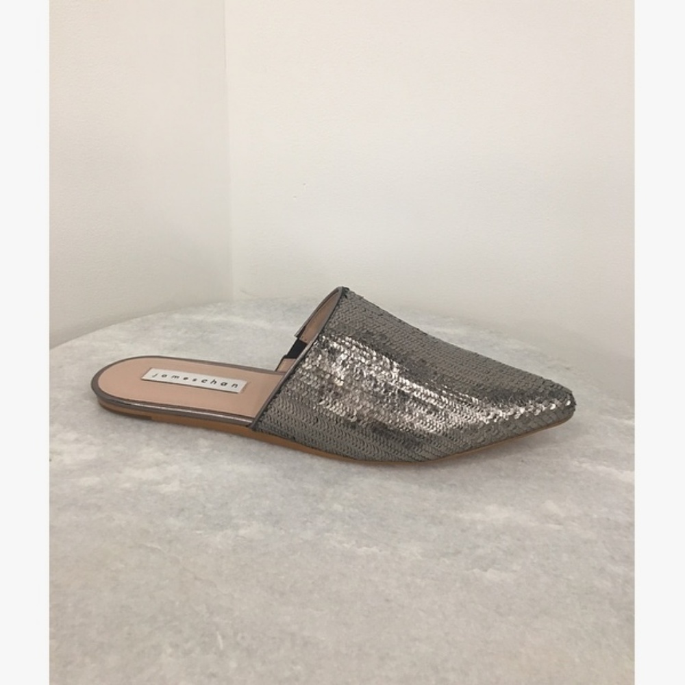 NEW James Chan Tessa Pewter Pitone Leather